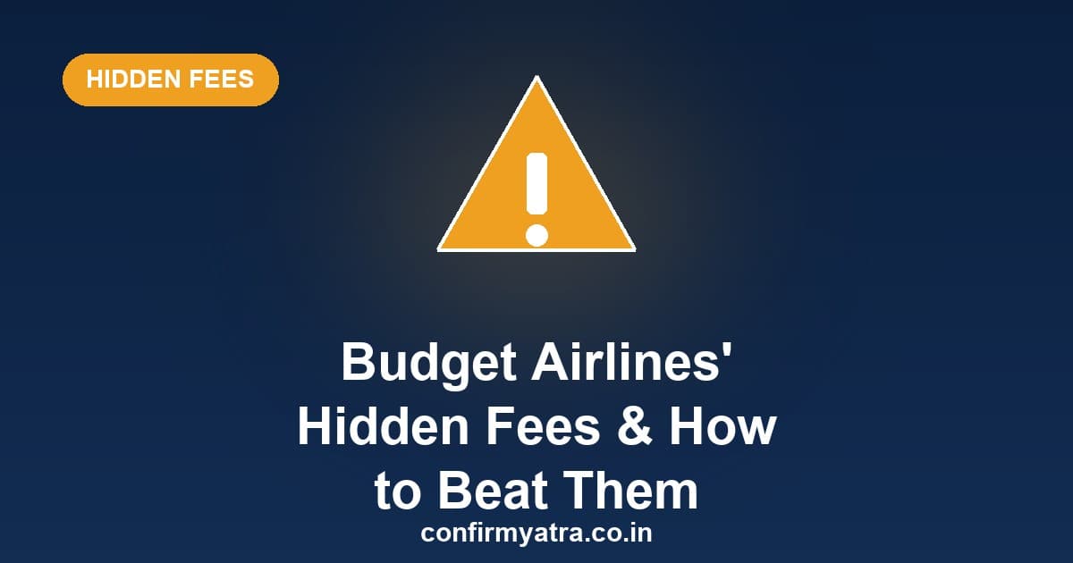 Budget airlines hidden fees and how to fly cheap — a warning sign about low-cost carrier charges