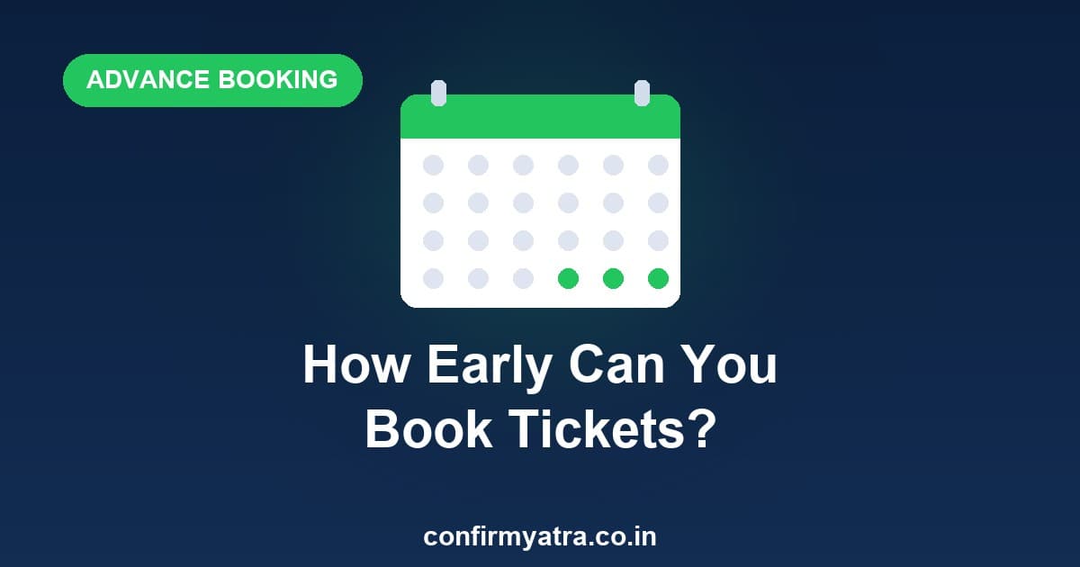 IRCTC advance reservation period — how early can you book train tickets
