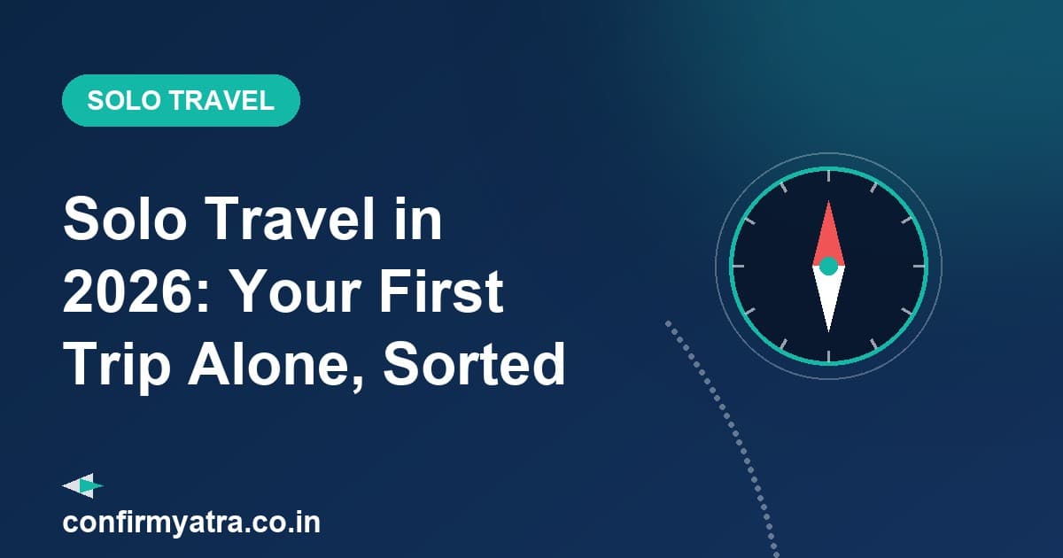 Solo travel beginners guide 2026 — a compass symbolising confident solo travel on your first trip alone
