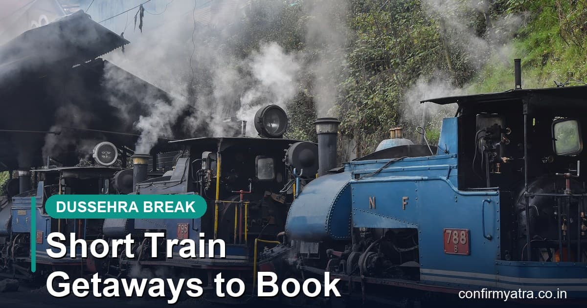 Dussehra long weekend train getaways in India — Darjeeling Himalayan toy trains