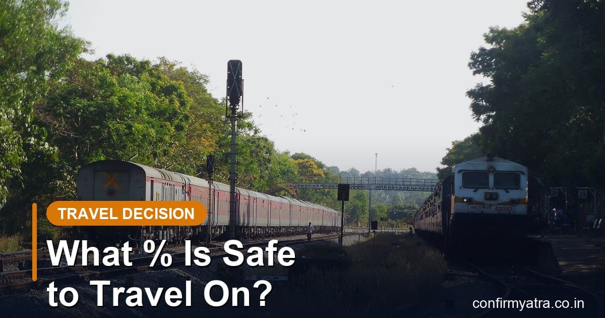 Train approaching on the tracks — what PNR confirmation chance is safe enough to travel on