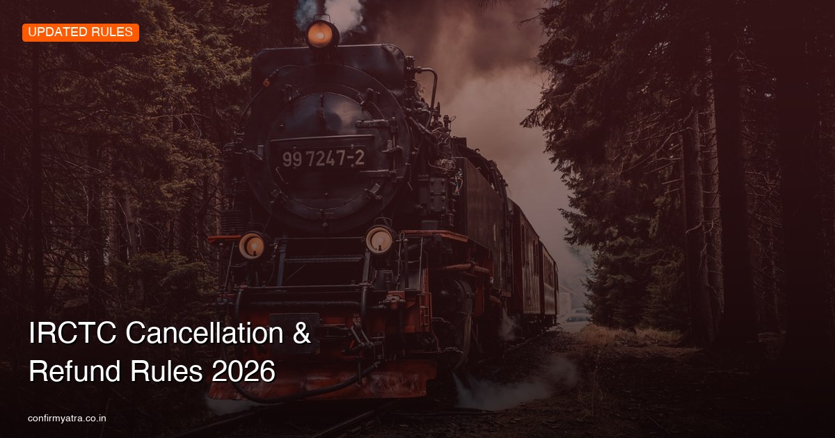 IRCTC Cancellation Charges & Refund Rules 2026 — Updated Policy with ...